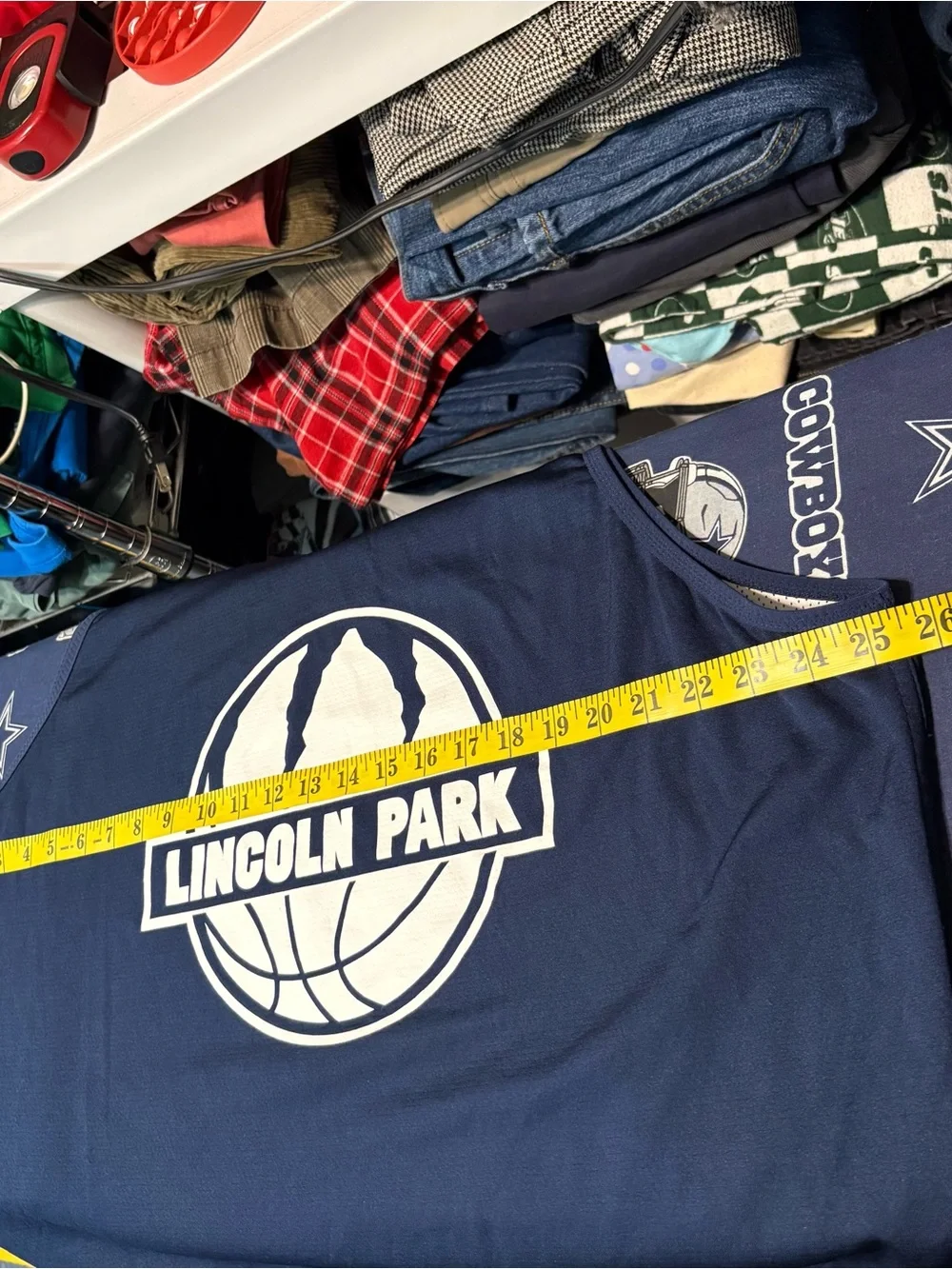 Nike Navy and White Lincoln Park Basketball Jersey